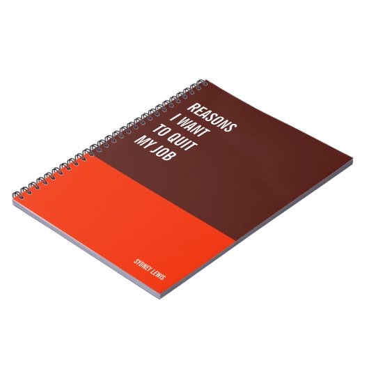 ノートおもしろいPCユーモアのある書、Pad Journal、メモ ノートブック (左側)