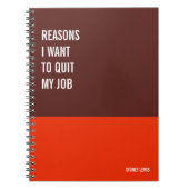 ノートおもしろいPCユーモアのある書、Pad Journal、メモ ノートブック (正面)