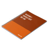 ノートおもしろいPCユーモアのある書、Pad Journal、メモ ノートブック (左側)