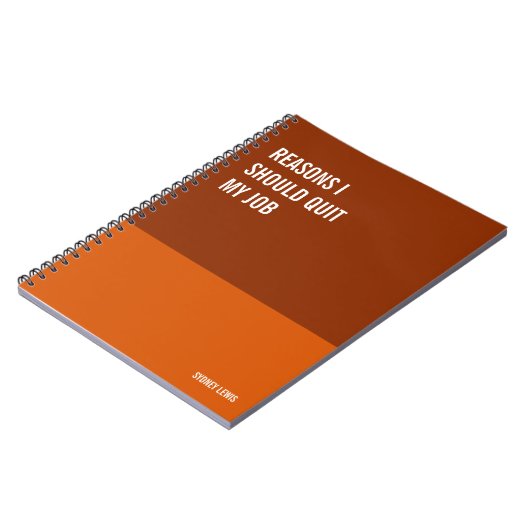 ノートおもしろいPCユーモアのある書、Pad Journal、メモ ノートブック (左側)