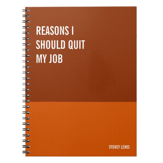 ノートおもしろいPCユーモアのある書、Pad Journal、メモ ノートブック (正面)