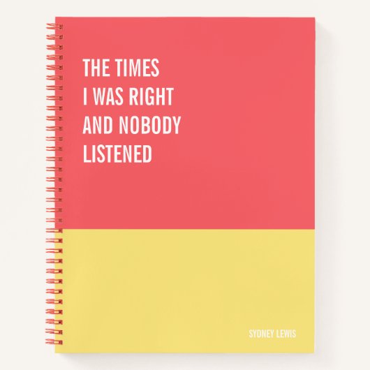 ノートおもしろいPCユーモアのある書、Pad Journal、メモ ノートブック (正面)