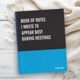 ノートおもしろいPCユーモアのある書、Pad Journal、メモ ノートブック