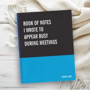 ノートおもしろいPCユーモアのある書、Pad Journal、メモ ノートブック