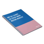 ノートおもしろいPCユーモアのある書、Pad Journal、メモ ノートブック (右側)