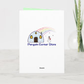 ノートおよび星が付いている休日のウクレレ シーズンカード (裏面)