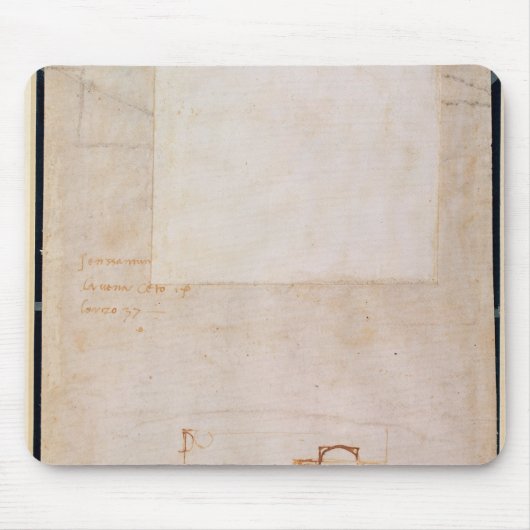 ノートが付いている建築勉強 マウスパッド (正面)