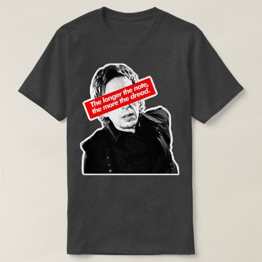 ノートが長いほど恐怖超人P Tシャツ (デザイン正面)