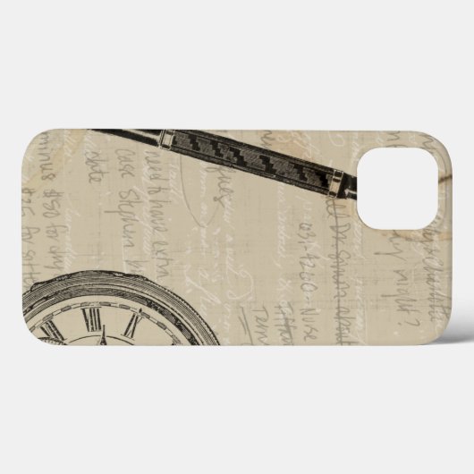 ノートとの万年筆そしてWatchface Case-Mate iPhoneケース (裏面 (横))