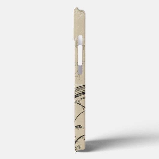 ノートとの万年筆そしてWatchface Case-Mate iPhoneケース (裏面 / 左)