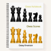 ノートとス遊コアのチェスデザイン ノートブック (正面)