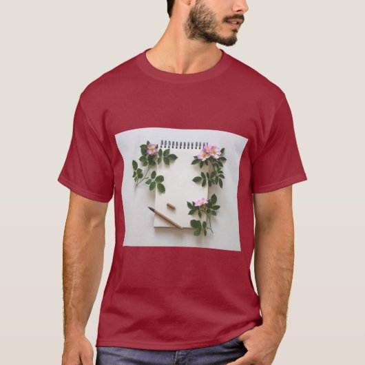 ノートとメモのライターTシャツ Tシャツ (正面)