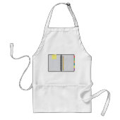 ノートと鉛筆を開く スタンダードエプロン (正面)