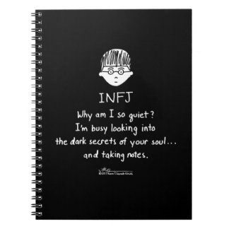 ノートに黒いノートを取るINFJ ノートブック