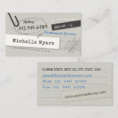 ノートのページの名刺 名刺 (正面/裏面)