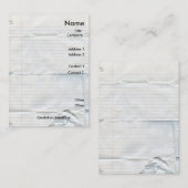 ノートのペーパー名刺 名刺 (正面/裏面)