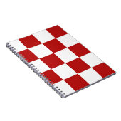 ノートのヴィンテージのカフェのテーブルクロスのチェッカーボードChex ノートブック (右側)