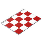 ノートのヴィンテージのカフェのテーブルクロスのチェッカーボードChex ノートブック (左側)