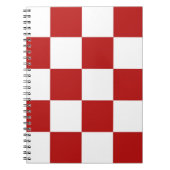 ノートのヴィンテージのカフェのテーブルクロスのチェッカーボードChex ノートブック (正面)