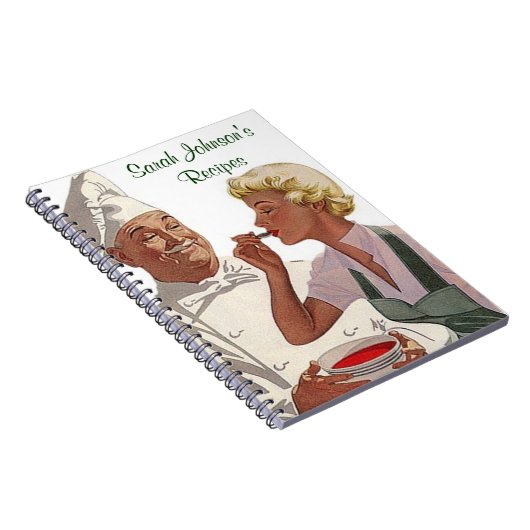 ノートのヴィンテージのパーソナライズなレシピの料理書のシェフ ノートブック (右側)