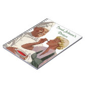 ノートのヴィンテージのパーソナライズなレシピの料理書のシェフ ノートブック (左側)