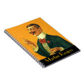 ノートのヴィンテージのマルティーニのレシピの軽快なタイの人 ノートブック (右側)