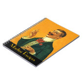 ノートのヴィンテージのマルティーニのレシピの軽快なタイの人 ノートブック (左側)