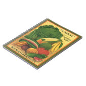 ノートのヴィンテージの種カタログの庭のノートの家宝 ノートブック (左側)