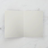 ノートの個人用設定あいさつ秋リーフ離れのカード カード (内部)