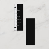 ノートの端 スキニー名刺 (正面/裏面)