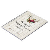 ノートの素朴な結婚式の計画のアイディアのノートの花嫁 ノートブック (左側)