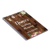 ノートの素朴な結婚式の計画はノートの花嫁を震動させます ノートブック (右側)