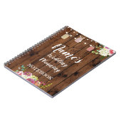 ノートの素朴な結婚式の計画はノートの花嫁を震動させます ノートブック (左側)