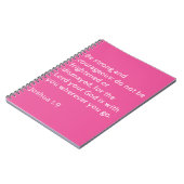 ノートの聖書の詩 ノートブック (左側)