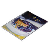 ノートの螺線形-レシピ(パンケーキ) ノートブック (左側)