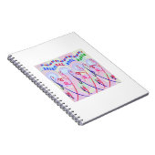 ノートの銀の輝きの精神的な精神のダンス ノートブック (右側)