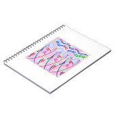 ノートの銀の輝きの精神的な精神のダンス ノートブック (左側)