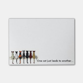 ノートは"別のものに1匹の猫ちょうど導きます" ポストイット