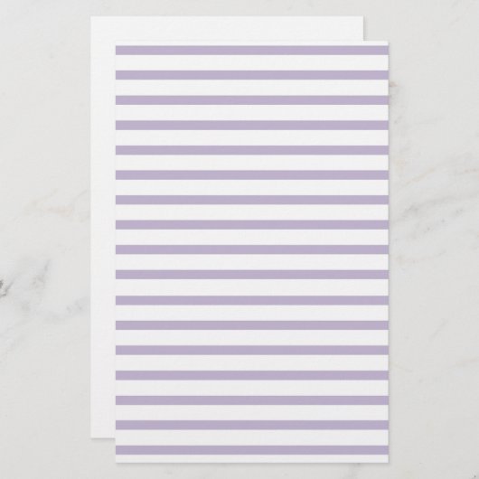 ノートひな形の紫色ストライプの線の付いた紙 便箋 (正面/裏面)