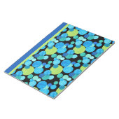 ノートまたはメモ帳、ブルームーンズ パターン ノートパッド (アングル)