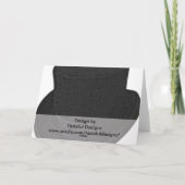 ノートまたは挨拶のシルクハットありがとう サンキューカード (裏面)