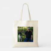 ノートをカスタマイズする。自分の写真と文字を適応 トートバッグ (裏面)