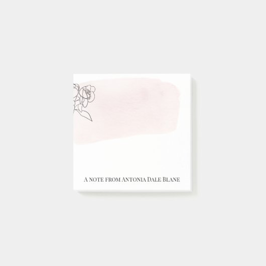 ノートをポストカスタムするPink Wash ポストイット (正面)