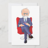 ノートを取る人 招待状 (正面)