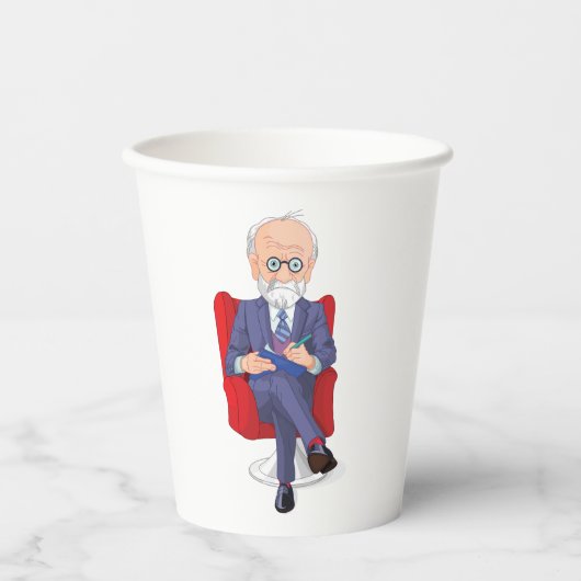 ノートを取る人 紙コップ (正面)