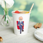 ノートを取る人 紙コップ