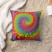 ノートを吹いているサイケデリックなトロンボーンプレーヤー クッション (ブランケット)