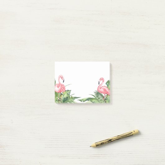 ノートを投稿する – フラミンゴ ポストイット (デスク上)