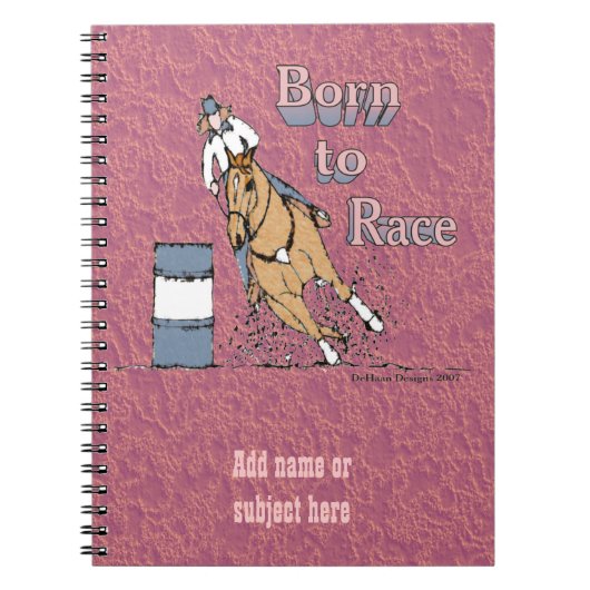 ノートを競争させるカスタムなバレル ノートブック (正面)