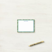 ノートを貼る – 孔雀の羽 ポストイット (デスク上)